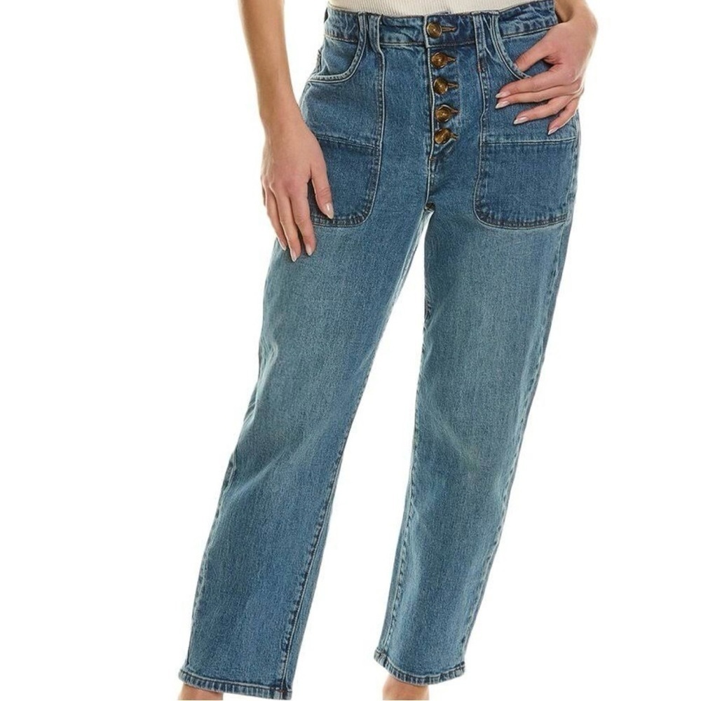 BLANKNYC Women's Pocket Button Fly Leg Pant Denim Jeans Size 26